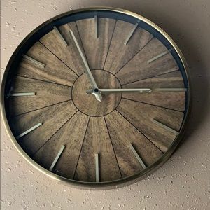 Gold wall clock